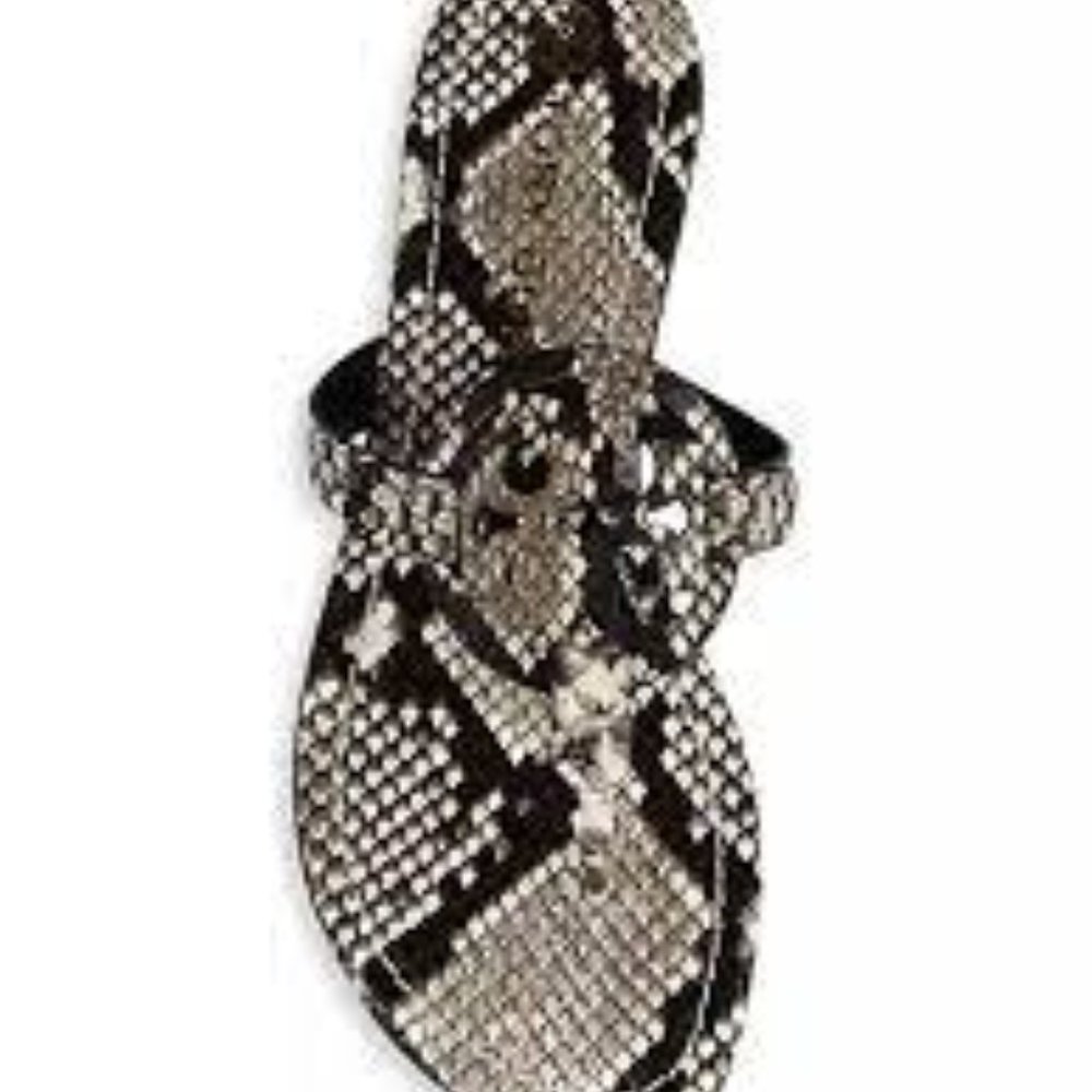 Tory Burch Miller Flip Flop in Snakeskin